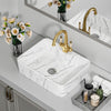 MULTI SHAPE BATHROOM CLOAKROOM COUNTERTOP CERAMIC BASIN SINK & POP UP WASTE SETS