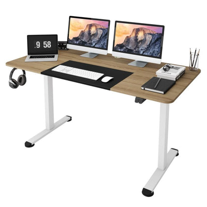 Electric Standing Desk Height Adjustable Sit to Stand Desk with Headphone Hook