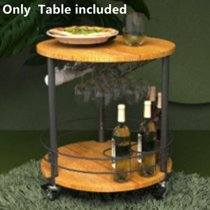 New Round Top Coffee Table Mini Bar Cocktail Table Drink Table Sofa Side End