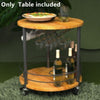 New Round Top Coffee Table Mini Bar Cocktail Table Drink Table Sofa Side End
