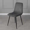 Glass Dining Table and 2 / 4 Grey Chairs Optional Lounge Office Home Furniture