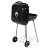 Portable Charcoal Barrel BBQ Grill Garden Barbecue Mini Smoker W/Wheels