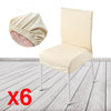 6x Extra Large Spandex Chair Covers Fox Pile Velvet Slipcovers Dining Seat Cover
