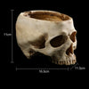 Fancy Realistic Human Skull Greenery Pot Flower Vase Candy Bowl Home Bar Decor