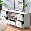 Wooden TV Stand w/ Shelf & Drawer Entertainment Unit Storage Cabinet Living Room