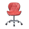 Red+Black Faux Leather/PU Computer Chairs Office Chairs 5-Legs Swivel( pair)