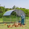 Large Chicken Coop Galvanized Metal Rabbit Hutch Walk-in Dog Pen Poultry Cage