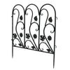 Metal Garden Lawn Edging Heavy Duty Baroque Border Fence Panels Edge Pack of 5