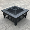 Garden Patio Metal Firepit Heater Stove Outdoor Chimnea BBQ Grill Brazier Table