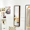 Wall-mounted Jewelry Storage Cabinet Sliding Door Jewelry Armoire W/ Mirror