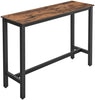 Industrial Breakfast Bar Table Slim Console Table Height Desk Tall Narrow Pub