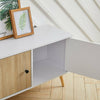 TV Stand Wood Media Entertainment Cabinet Cupboard 2 Door Sideboard Living Room