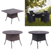 Outdoor Rattan Garden Table Chairs Patio Furniture Bistro Set Dining Table Party