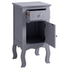 Small Cabinet Side End Table Slim Narrow Storage Unit Night Stand Bedside Drawer