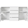 Modern LED Sideboard Display Cabinet with Drawers TV Stand Unit High Gloss QZ