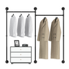 Industrial Pipe Clothes Rack Loft Design Accessible Wardrobe Tubes Clothes Rail