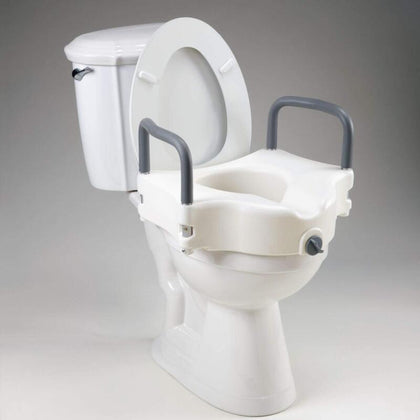 Portable Elevated Riser Seats with Handles for Elder Toilet Seat Lifter Bathroom