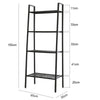 Metal Ladder Storage Shelf Display Stand Organiser Bookcase Corner Shelving Unit
