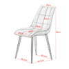 Glass Dining Table and 2 / 4 Grey Chairs Optional Lounge Office Home Furniture