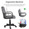 Leather Office Chair Computer Desk Chair Ergonomic Swivel Chair Home Study Grey