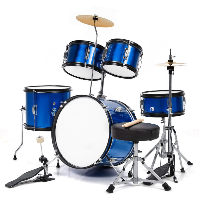Junior Kids Drum Kit Pieces Beginners Training Drum Set Musical