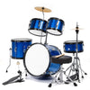 Junior Kids Drum Kit 5 Pieces Beginners Training Drum Set Musical Instruments