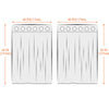 2 Panels Beige Curtain Blackout Ring Top Drapes for Bedroom Drapes Curtains
