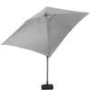 2x3m Garden Table Parasol Sun Umbrella Crank Tilt Rectangle Sun Shade with Base