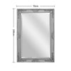 Large Carved Ornate Mirror Retro Baroque Wall Mounted Decorative Mirror 70x100cm