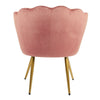 Genesis Flora Accent Tub Chair Scallop Armchair Petal Back With Golden Legs