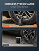 Cordless Car Tyre Inflator Pump LED Portable Air Compressor Digital