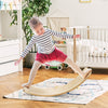 Wooden Balance Board Birch Wobble Board Yoga Rocker Leaning Toy for Kids Adults