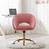 Home Office Chair Velvet Computer Desk Chair Adjustable Swivel Chair with Arm UK