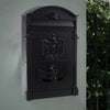 Steel Mail Box Post Letter Box Outdoor Wall Mounted Letterbox Mailbox Lockable