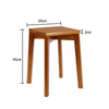 42cm Hardwood Stool Seat Heavy Duty Saddle Bar Stool Home Bedroom Sitting Chair