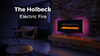 Holbeck Wall Mounted Electric Fire, White Flat Glass with Remote Control