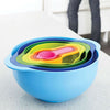 8x Measuring Mixing Bowl Set Cup Sieve Strainer Colander Kitchen Baking Cooking