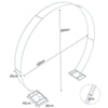 Thicken Tubes White Wedding Arch Backdrop Stand Walk Through Door Gate Archway