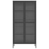 Highboard Black 85x40x180 Glass and Steel G7G8
