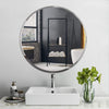 Wall Mirror 16'' Round Self Adhesive Stick Bathroom Bedroom Home Vanity Decor