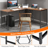 L-Shaped Corner Computer Desk Industrial PC Table Large Workstation Home Office