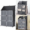 4Tier Storage Boxes Shoe Cabinet Footwear Rack Hallway Cube Organiser Shelf Unit