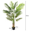 Artificial Palm Tree Fake Decorative Plants with Plastic Pot Non Toxic Material