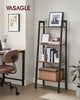 Home  Ladder Shelf, Bookshelf, 4-Tier Industrial Storage Rack for Living Room