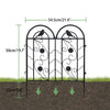 5PCS Heavy Duty Metal Garden Fence Border Panels Flowers Plants Barrier Trellis