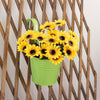 5X Metal Iron Flower Pots Balcony Garden Wall Fence Hanging Plant Planter Bucket