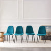 Dining Chairs 2/4/6pcs Modern Suede/Velvet Back Sturdy metal Legs Office/Cafe