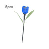 6 Garden Tulip Flower Shape LED Solar Powered Lights Outdoor Yard Standing Décor