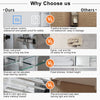 Bathroom Mirror Cabinet 630×650mm with LED Light Demister Shaver Socket Dimmable