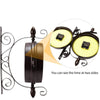 Garden Wall Station Clocks Ornament Double-sided Display Bracket Weatherproof UK